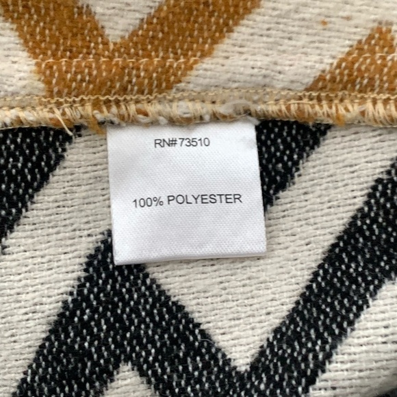 𝅺ivy Jane Sweater Poncho Pullover Style Top Mixed Geometric Print - Picture 10 of 13